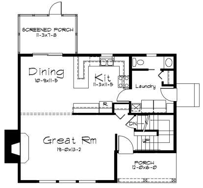 Main Floor for House Plan #5633-00422