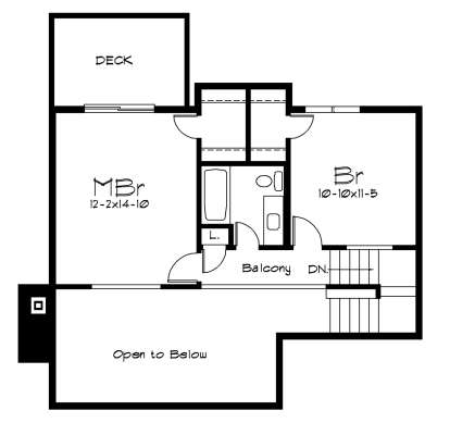 Second Floor for House Plan #5633-00422
