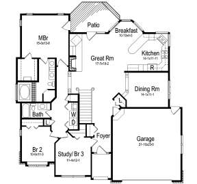 Main Floor for House Plan #5633-00424
