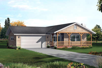 Country House Plan #5633-00425 Elevation Photo