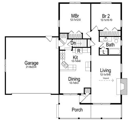 Main Floor for House Plan #5633-00425