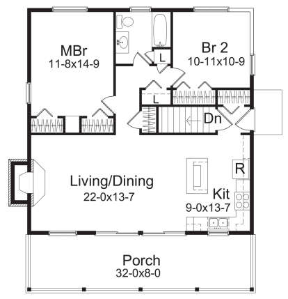 Main Floor for House Plan #5633-00426