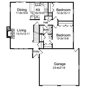 Main Floor for House Plan #5633-00427