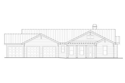 Ranch House Plan #699-00130 Elevation Photo