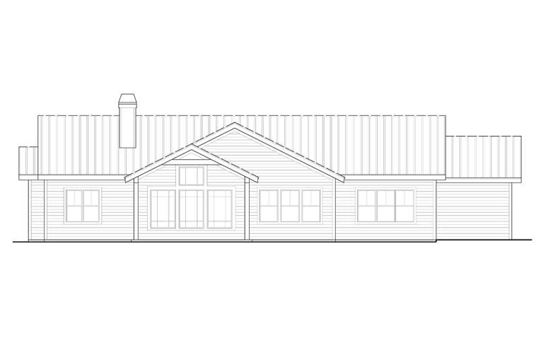 Ranch House Plan #699-00130 Elevation Photo