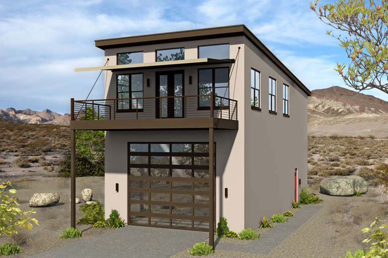Modern House Plan #940-00146 Elevation Photo