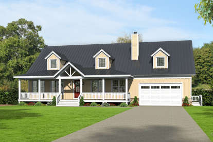 Farmhouse House Plan #940-00147 Elevation Photo