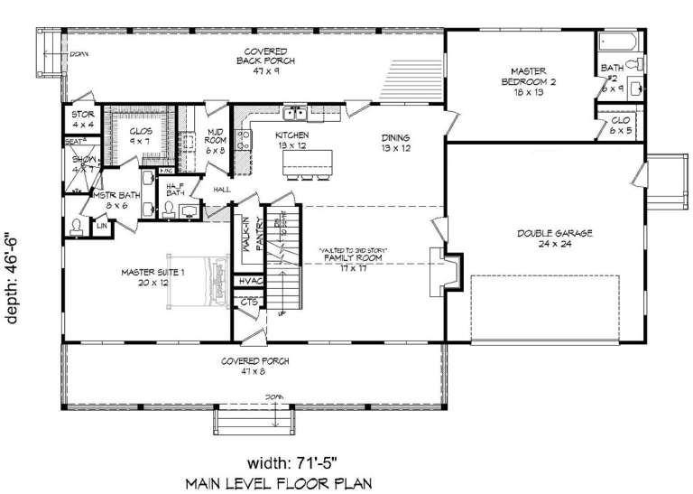 House Plan House Plan #20789 Drawing 1