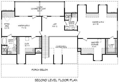 Second Floor for House Plan #940-00147