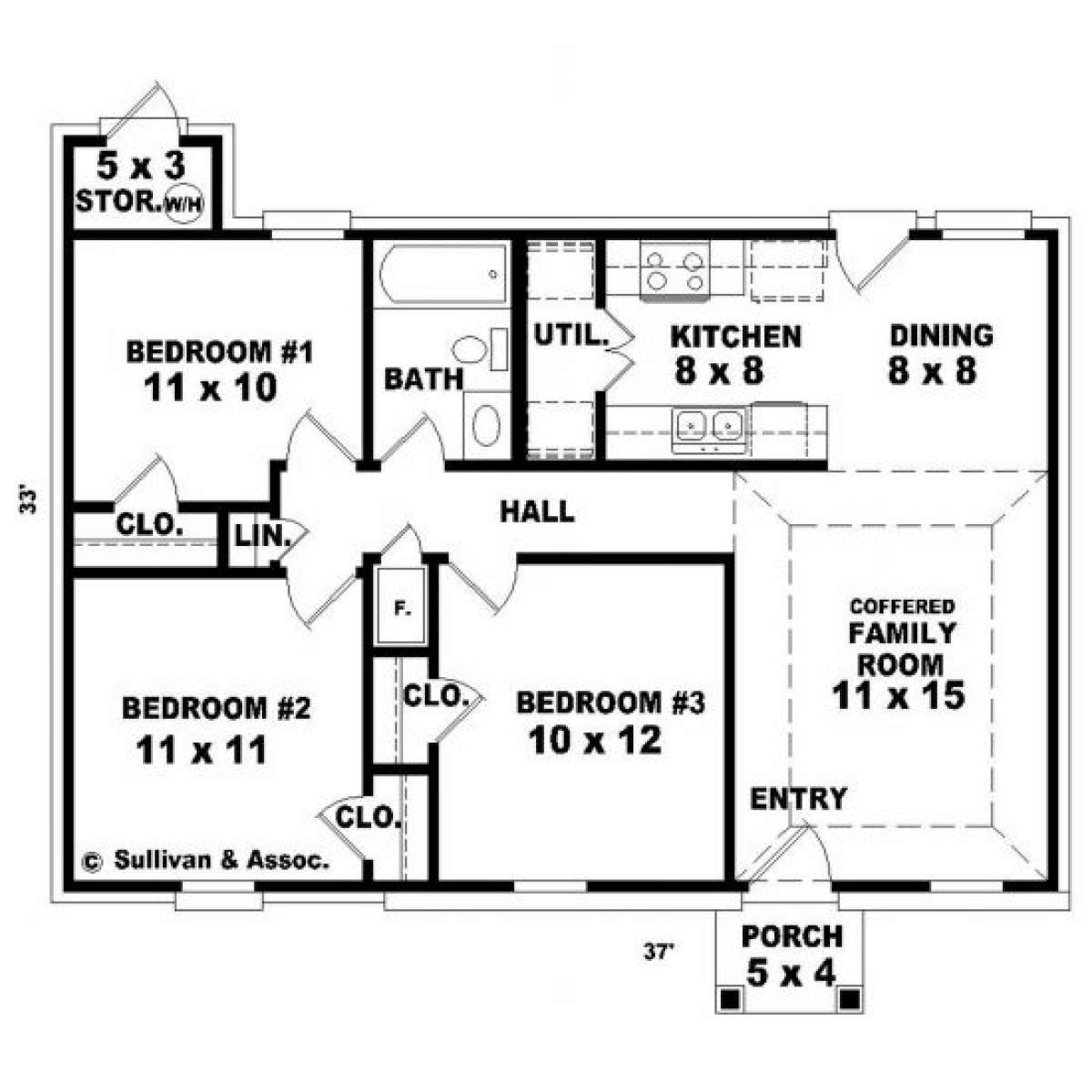 Floorplan for House Plan #053-00039