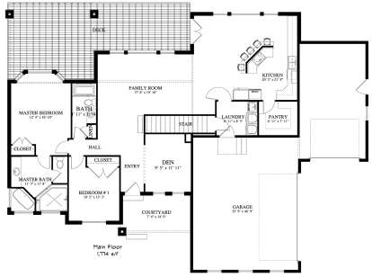 Main Floor for House Plan #2802-00030