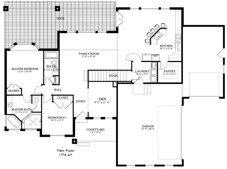 House Plan House Plan #20790 Drawing 1