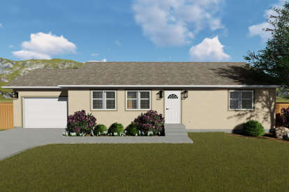Ranch House Plan #2802-00031 Elevation Photo