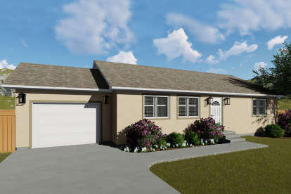 Ranch House Plan #2802-00031 Elevation Photo