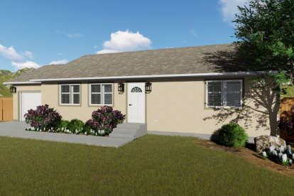 Ranch House Plan #2802-00031 Elevation Photo