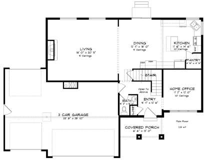Main Floor  for House Plan #2802-00032