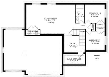 Basement for House Plan #2802-00032