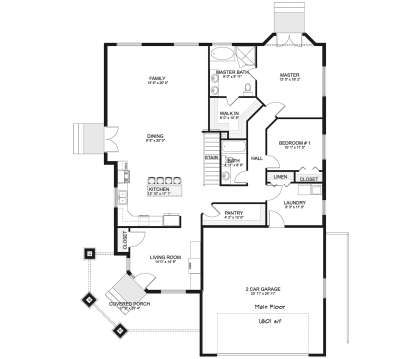 Main Floor for House Plan #2802-00033
