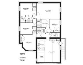 Basement for House Plan #2802-00033