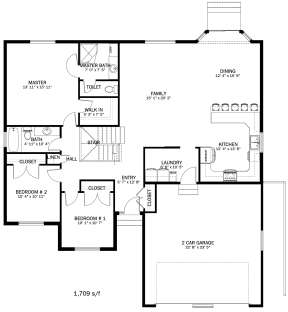 Main Floor for House Plan #2802-00034