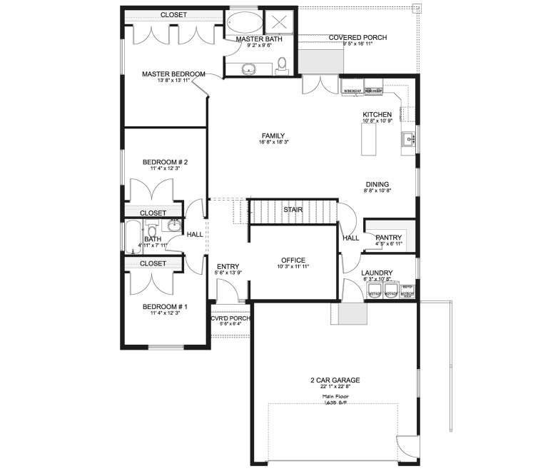 House Plan House Plan #20796 Drawing 1