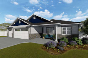 Craftsman House Plan #2802-00036 Elevation Photo