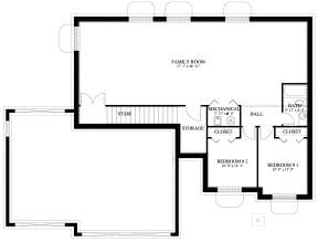 Basement for House Plan #2802-00036