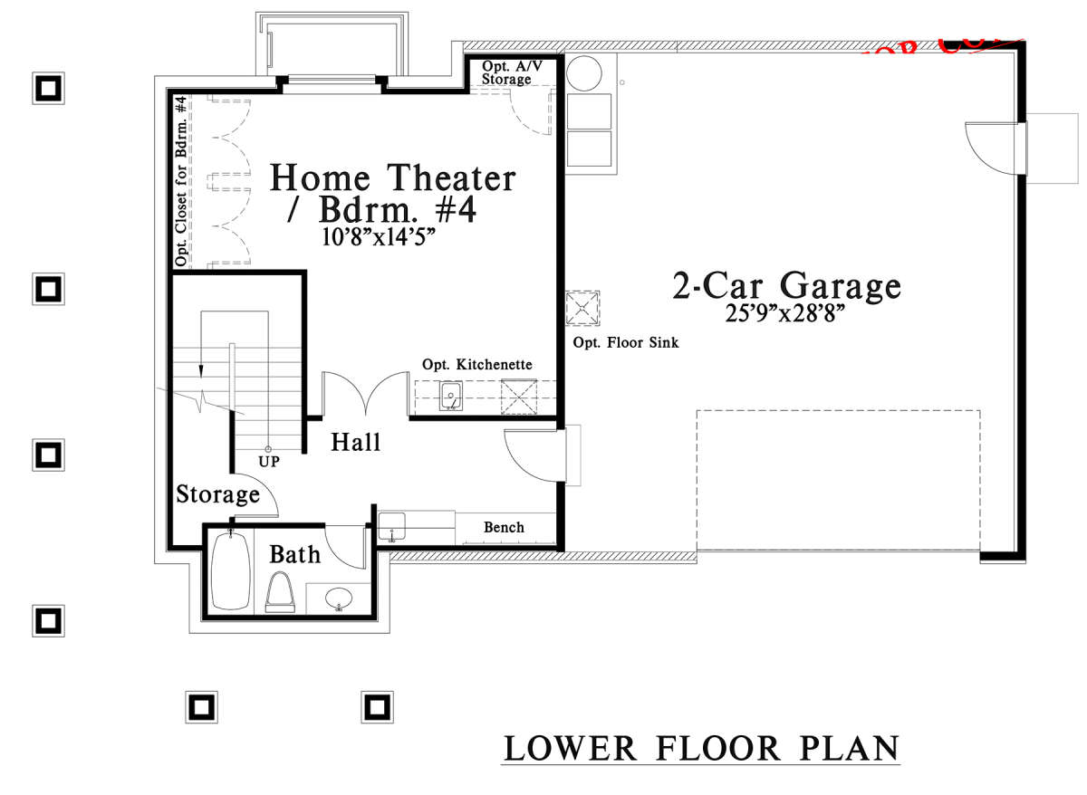 Basement for House Plan #4771-00005