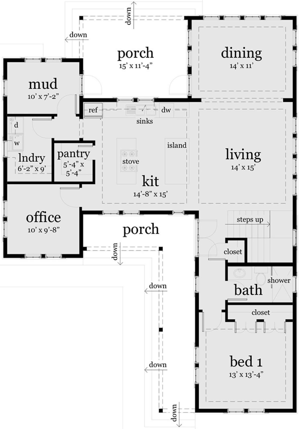 Main Floor for House Plan #028-00047