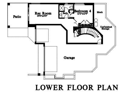 Basement for House Plan #4771-00008