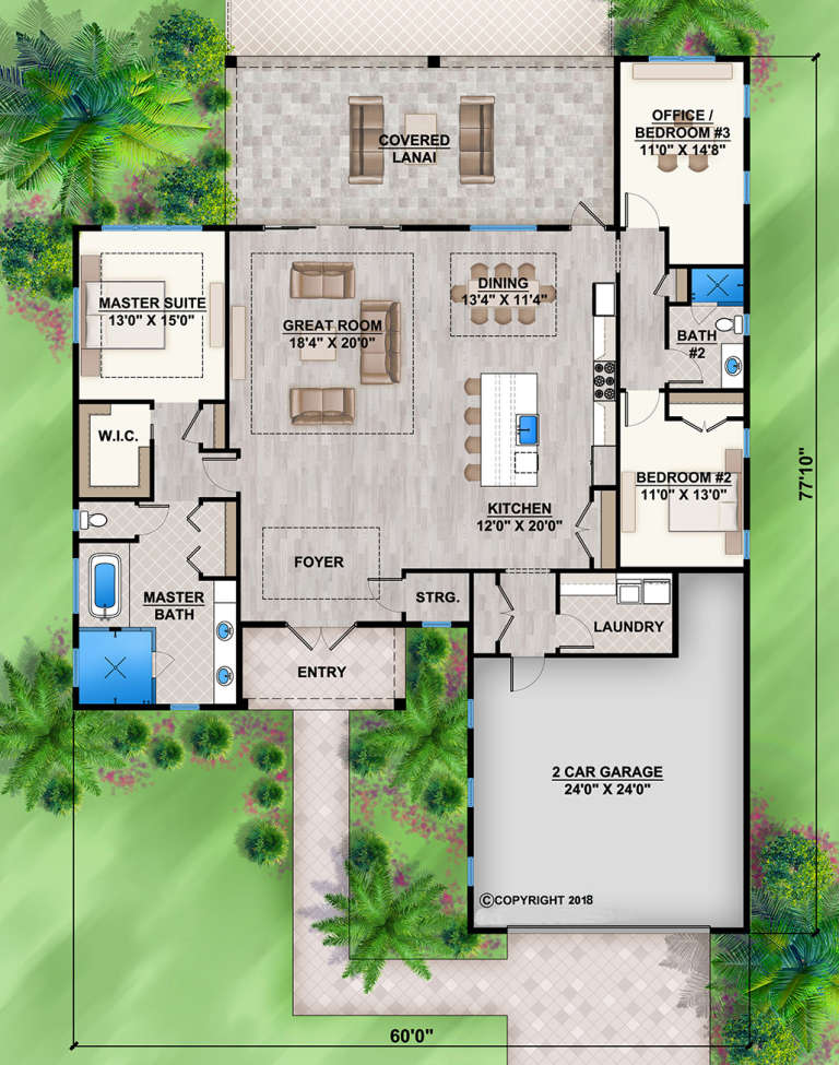 House Plan House Plan #20804 Drawing 1