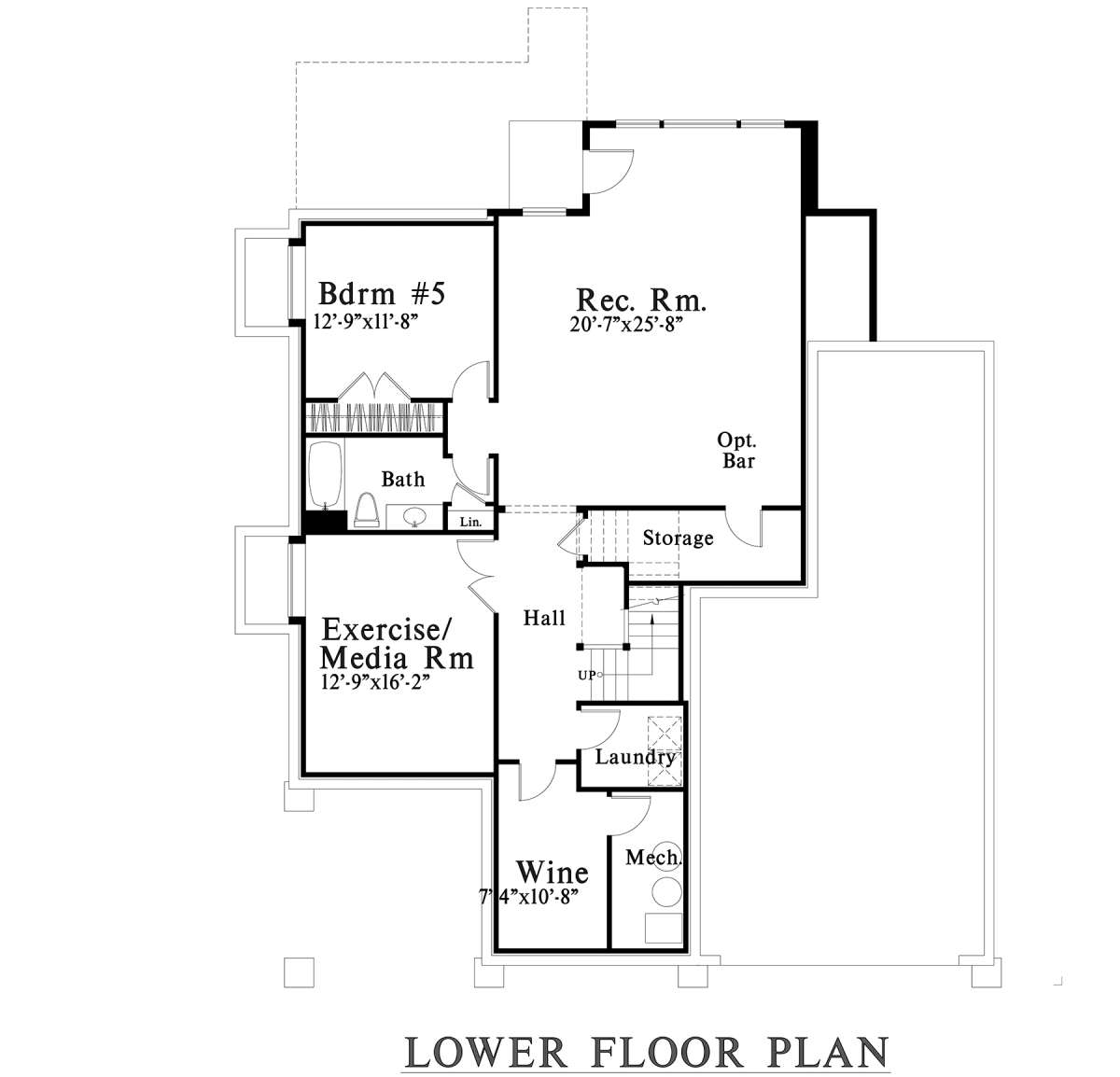 Optional Basement for House Plan #4771-00011