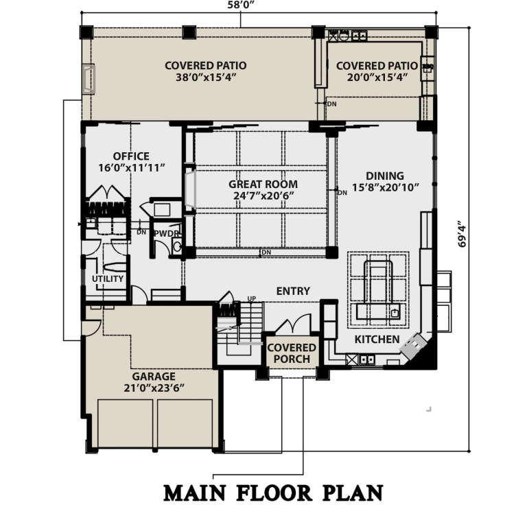 House Plan House Plan #20809 Drawing 1
