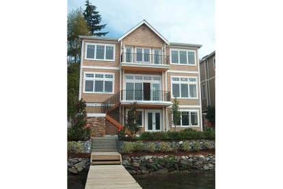 Lake Front House Plan #4771-00014 Elevation Photo