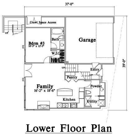 First Floor for House Plan #4771-00014