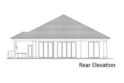 Coastal House Plan #207-00073 Elevation Photo