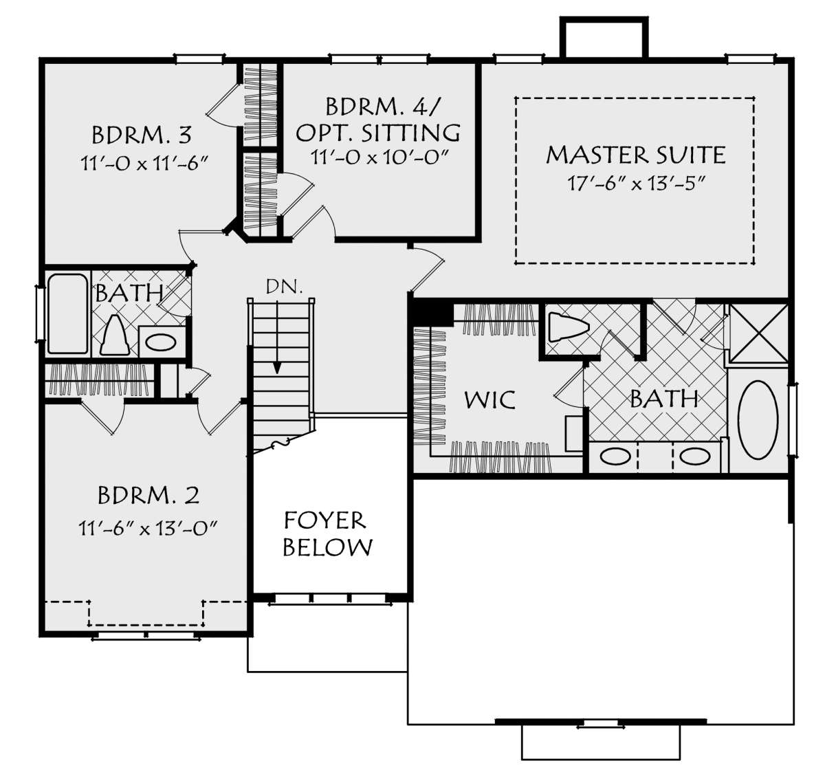 Second Floor for House Plan #8594-00036
