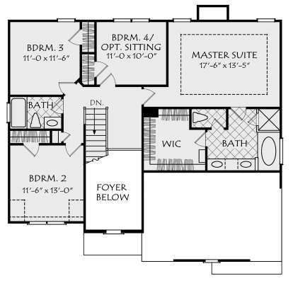 Second Floor for House Plan #8594-00037
