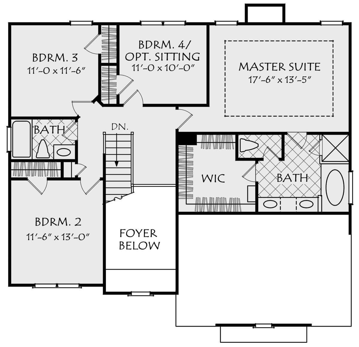 Second Floor for House Plan #8594-00038