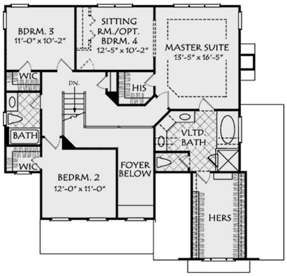 Second Floor for House Plan #8594-00039