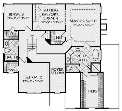 Second Floor for House Plan #8594-00040