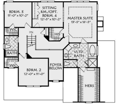 Second Floor for House Plan #8594-00041