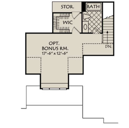 Optional Second Floor for House Plan #8594-00042