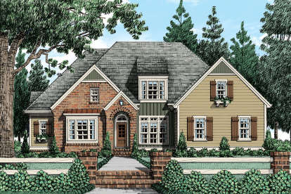 Cottage House Plan #8594-00043 Elevation Photo