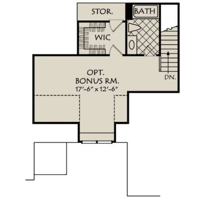 Optional Second Floor for House Plan #8594-00044
