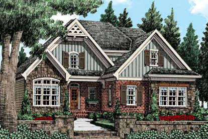 European House Plan #8594-00046 Elevation Photo