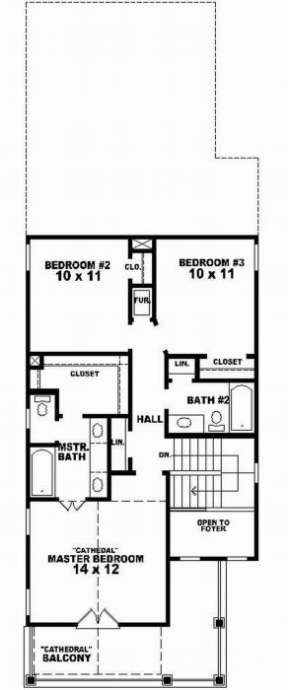Second Floor for House Plan #053-00043