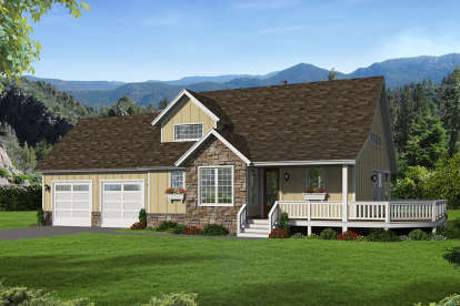 3 Bed, 2 Bath, 1854 Square Foot House Plan - #940-00153