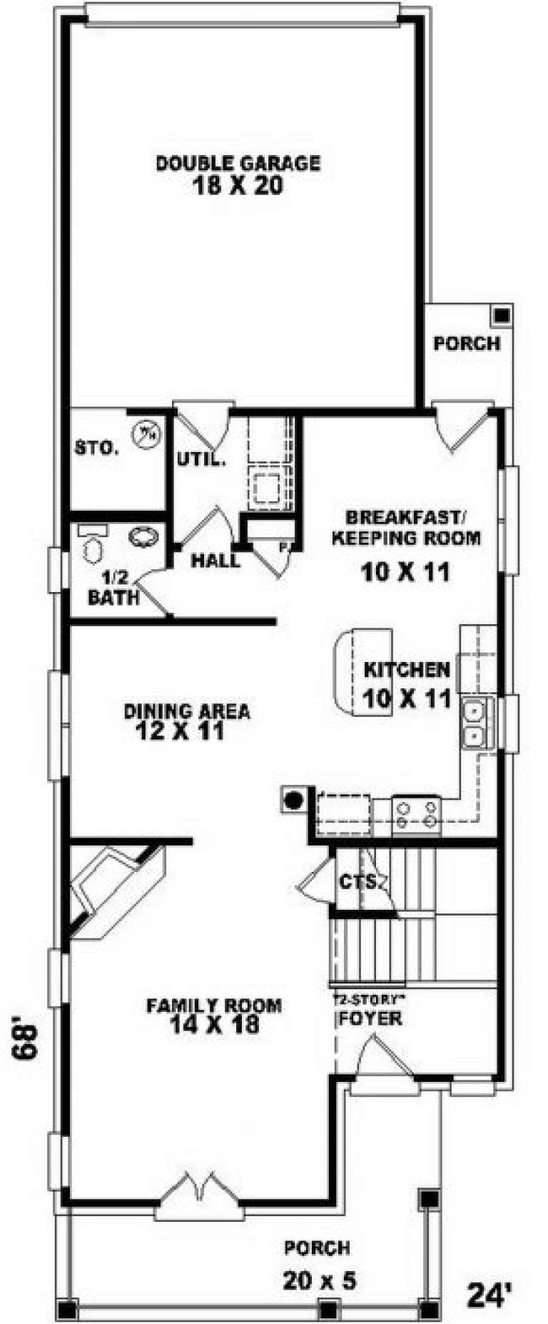 House Plan House Plan #2084 Drawing 1