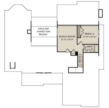 Optional Second Floor for House Plan #8594-00051